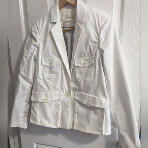 Anthropologie White Neve utility jacket Sz: 2
